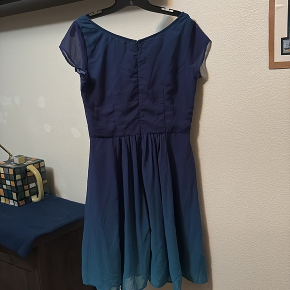 EShakti Dress custom Women’s Size 10 knee length ombre dress, pockets NWOT - Picture 8 of 9